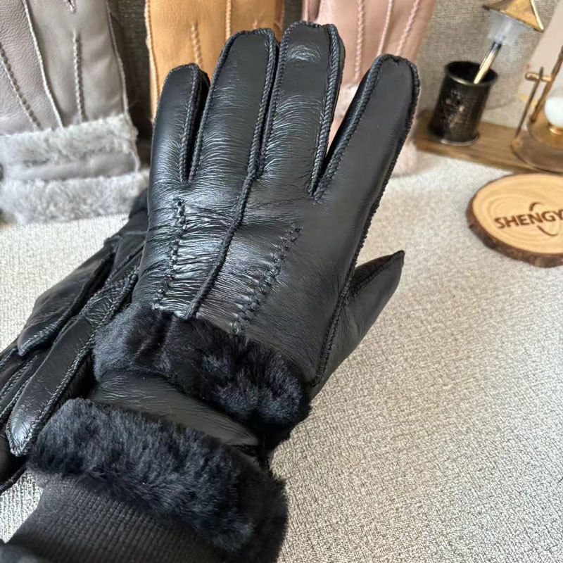 Giacca invernale in lana integrata per uomo e donna, foderata in pile spesso, antifreddo, in vera pelle di pecora, calda per motociclisti_voghion.com