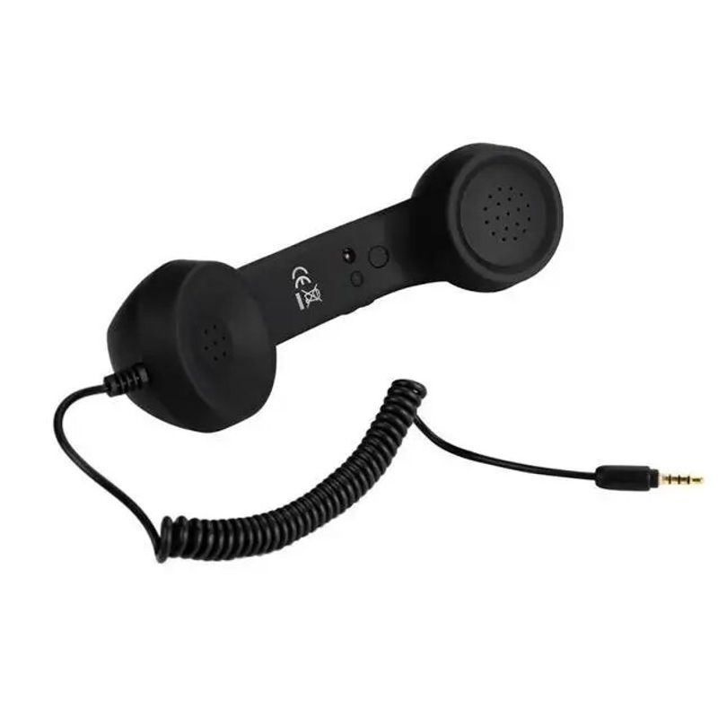 Mobile retro Phone Style Microphone Speaker Handle Headset Handset Universal Type_voghion.com