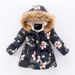 Kid's Clothing Foreign trade hand stuffed cotton girls mid length cotton coat winter new style baby cotton coat children's winter wear_voghion.com