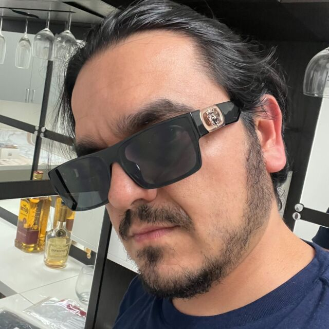 Men's Sunglasses Designer Square Gold Frame Shadow Rapper Style HIP HOP_voghion.com