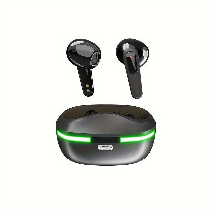 TWS V5.1 True Wireless Stereo Earbuds, TWS Gaming Håndfri Hovedtelefon, Touch Button Low Latency Headset, Auto Power On, Ergonomisk Design, Vandtæt_voghion.com