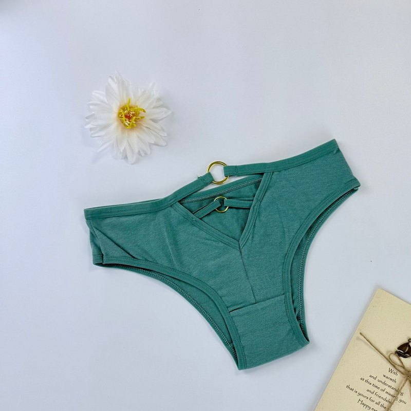 Women's Intimates Sexy Metal Ring Women's Briefs Spot Ladies Panties_voghion.com