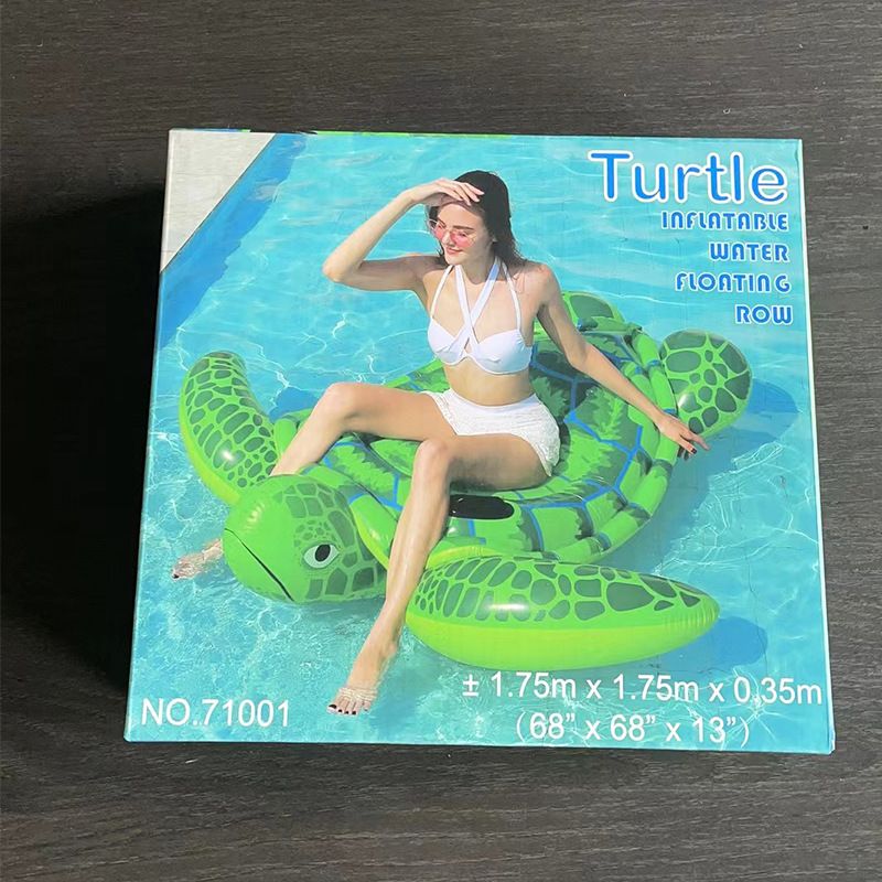 Nuevo flotador inflable grande para surfear con forma de tortuga marina para adultos, juguete acuático para jugar_voghion.com