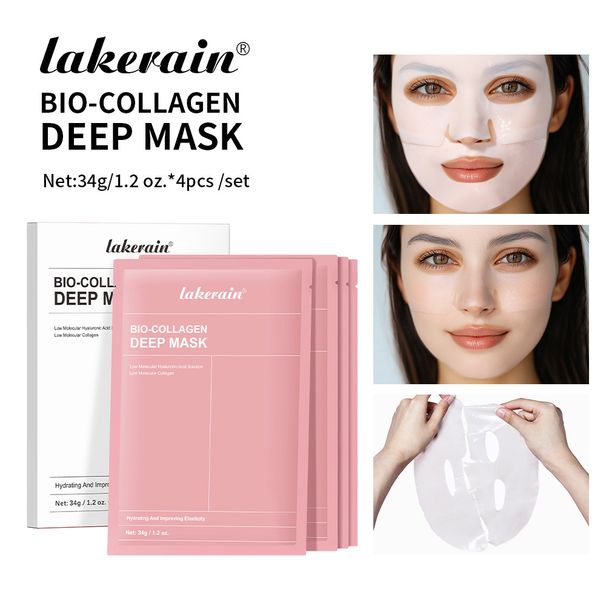Lakerain Overnight Facial Mask - 4 Sheets, Deep Hydration & Repair, Nighttime Skincare For All Skin Types, Travel-Friendly_voghion.com