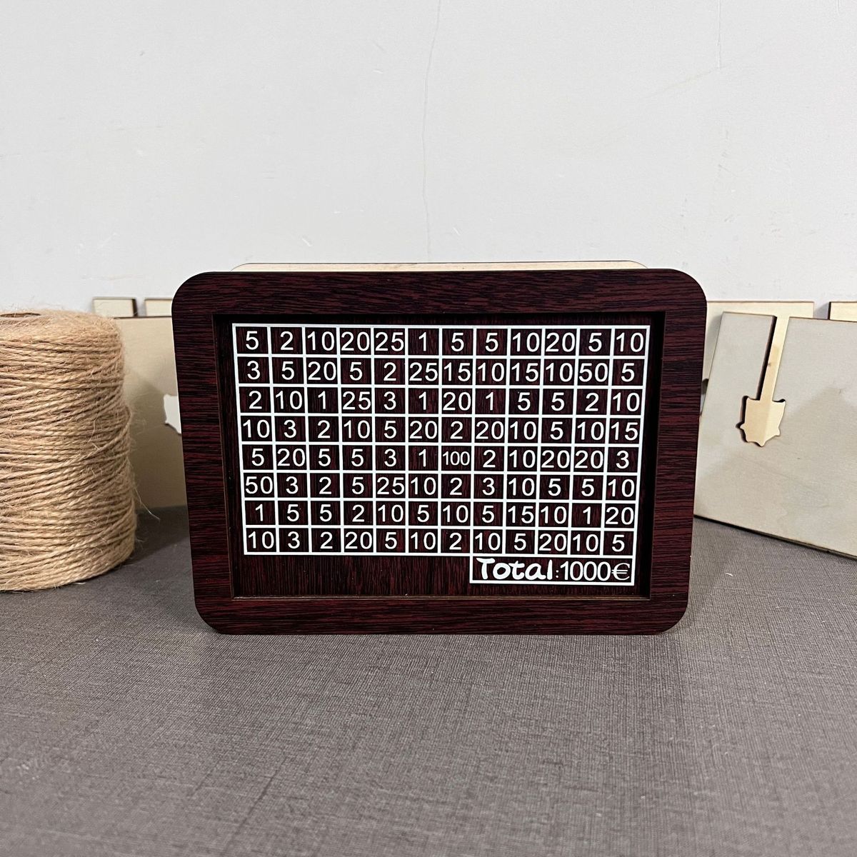 Unisex populārā naudas kaste ar letes koka amatniecības koka krājkasīti monētu krājkasītei_voghion.com