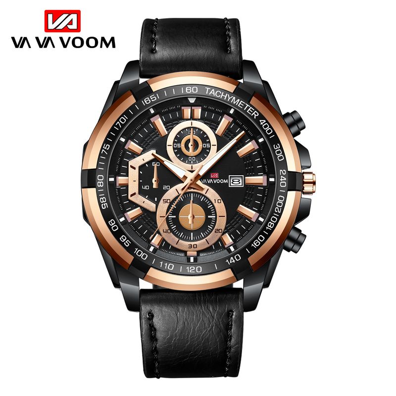 VA VA VOOM Herren-Sportuhr mit Armband, Business-Kalender, Student, wasserdichte Uhr, lässige Quarzuhr_voghion.com
