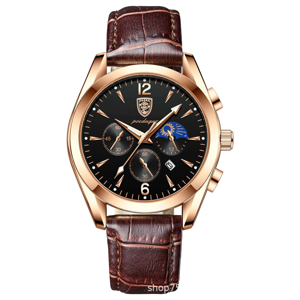 Nuovo orologio al quarzo da uomo d'affari con calendario multifunzione impermeabile di vendita caldo_voghion.com