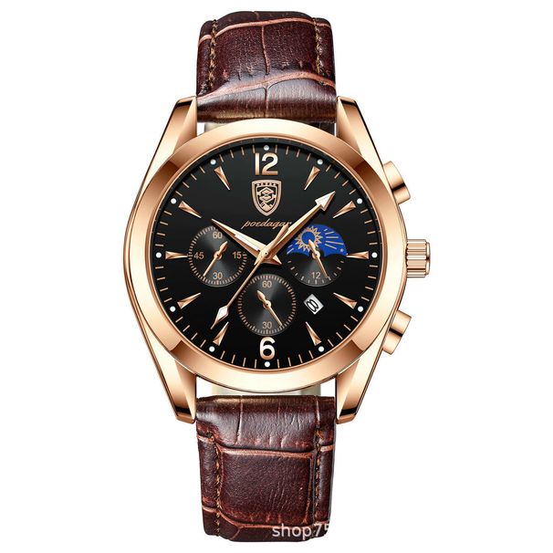 Nuovo orologio al quarzo da uomo d'affari con calendario multifunzione impermeabile di vendita caldo_voghion.com