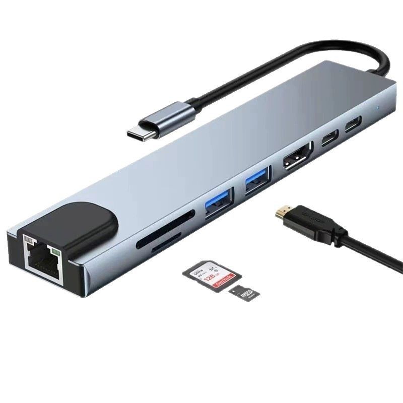 11-in-1-Dockingstation Typ C: Schnittstellen-Hub für Büro und Unterhaltung für den Bedarf mehrerer Geräte_voghion.com