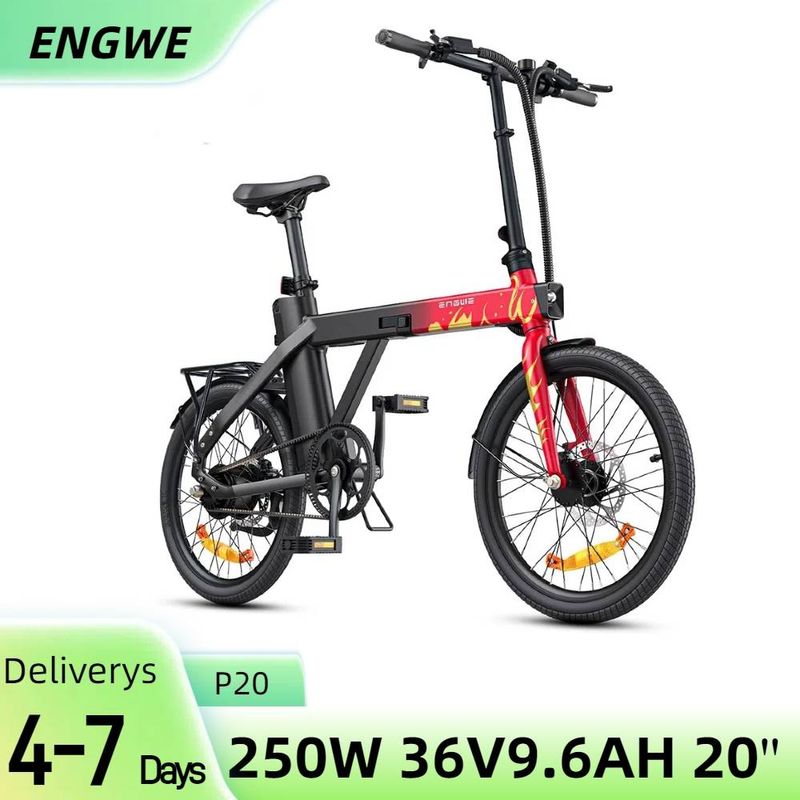 ENGWE P20 Zložljivo mestno e-kolo 250 W za senzor navora 36V9.6AH_voghion.com