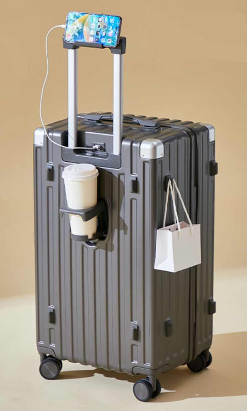 Valise neuve grande capacité, valise à roulettes universelle, valise à roulettes pour étudiant, boîte à mot de passe durable, valise d'embarquement de 20 pouces_voghion.com