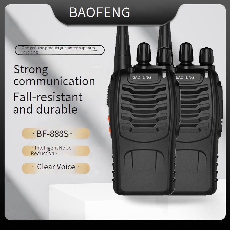 Walkie Talkie 888s Outdoor Intercom Civilian Handheld Hand Held Hotel Construction Site Restaurant Baofeng Double Station Installation_voghion.com