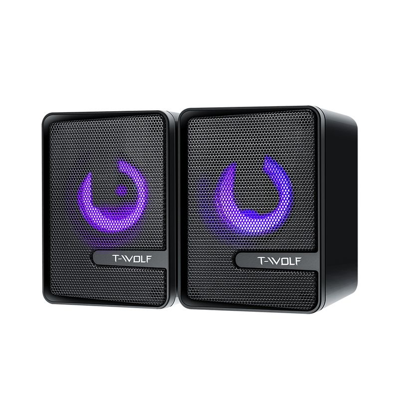 Thunderwolf S3 RGB Gaming Speaker - Dual Driver USB Desktop Speaker With Deep Bass For PC/Laptop_voghion.com