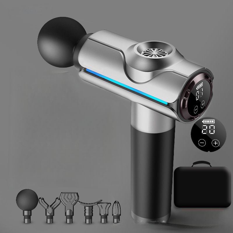 Multi-Position Vibrating Gun Fitness Multi-Functional Muscle Massager Home Fascia Full Body Relaxation Smart Massage_voghion.com