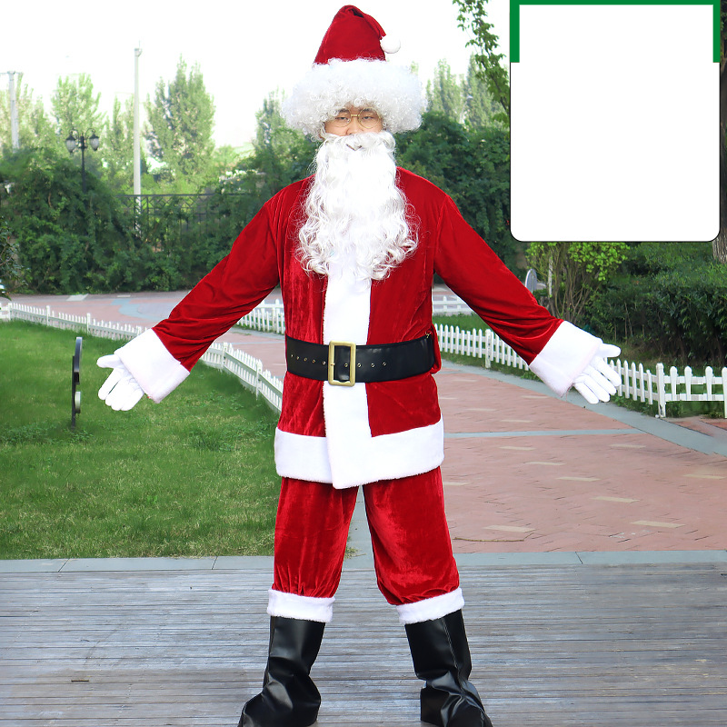 Santa Claus Clothing for Men and Women, Adult Thickeneded Large Size Christmas COS Clothing, Dress-up Clothing_voghion.com