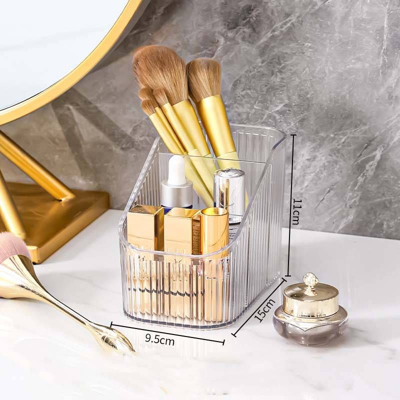 Vícevrstvý stolní úložný box, průhledný úložný box na kosmetiku, lehký luxusní toaletní stolek, rtěnka, produkty péče o pleť, úložný stojan na PET_voghion.com