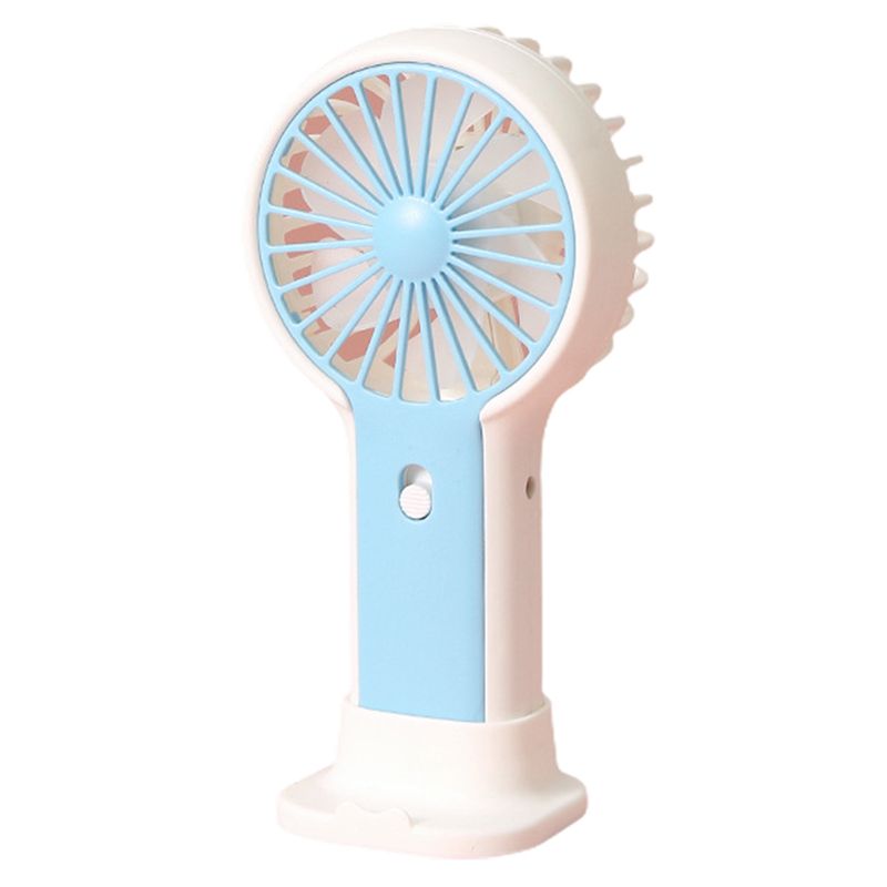 Ruixingst Ventilatore portatile con supporto per telefono Pulsante a mani libere Mini ventilatore USB da tavolo Ventilatore portatile ricaricabile per esterni_voghion.com