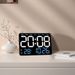 Moderno orologio da parete digitale a LED con ampio display, temperatura, calendario e giorno della settimana - Funzionamento silenzioso, diverse opzioni di colore_voghion.com