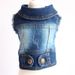 Hondenkleding Teddy Poedel Bichon Krabpatroon Denim Vest Persoonlijkheid Huisdierkleding Lente Herfst Stijl_voghion.com