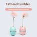 Pet tumbler toy, chewy playful stick, feather cat, self indulgent and fun cat tool_voghion.com