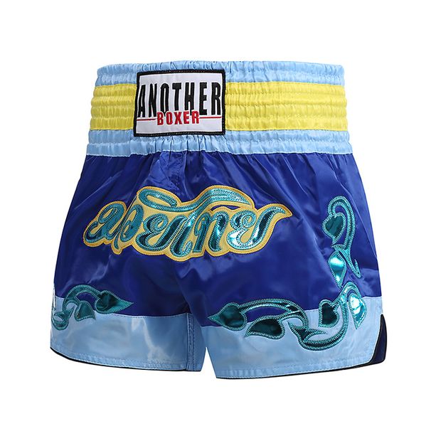 ANOHERBOXER Boxe Academia Verão Treinamento Muay Thai Shorts Calças de Boxe Resistente a Rasgos Shorts de Combate Misto_voghion.com