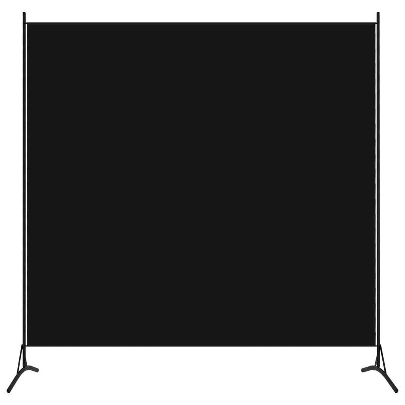 1-Panel Room Divider Black 68.9"x70.9"_voghion.com