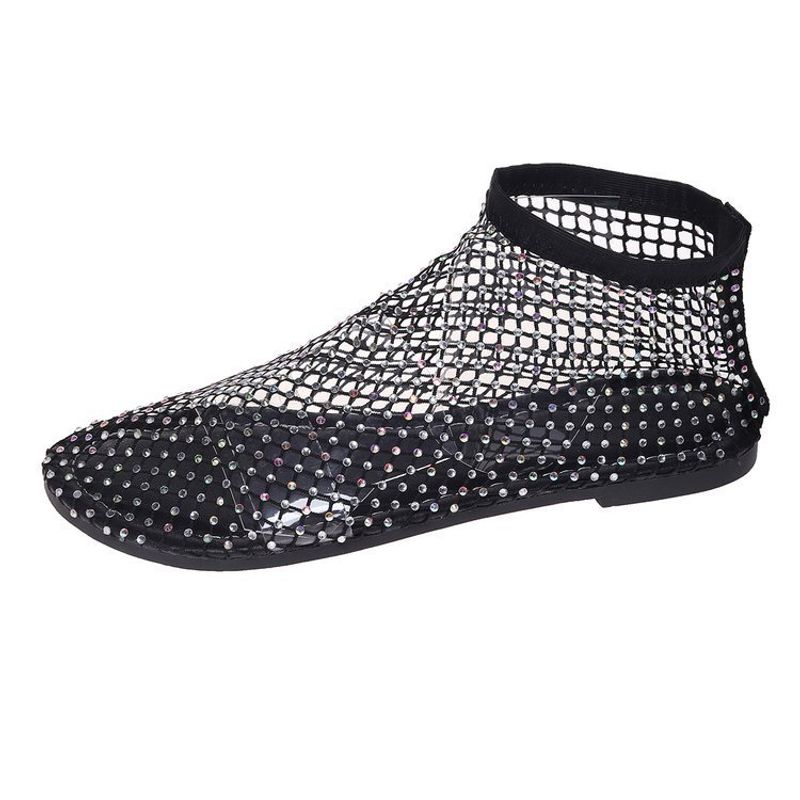 Wind Plus Size 2024 Hollowed Out Flat Sandals For Women_voghion.com