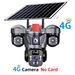 QL21 True Three-Eye Three-Screen 360-Degree Wireless Smart WiFi/4G Solar Camera Surveillance Bullet Dome Integrated_voghion.com