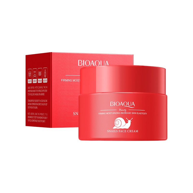 Crema idratante rassodante ed elasticizzante alla bava di lumaca BIOAOUA in inglese completo_voghion.com