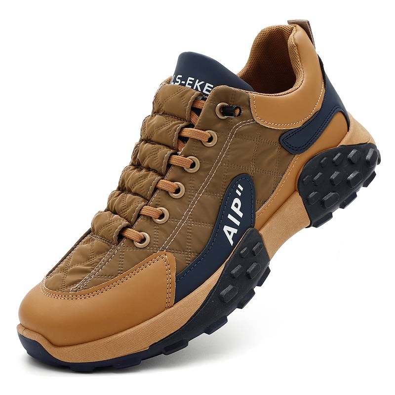 Men's And Women's Trendy Cloth Sneakers Color Block Wear-resistant Non Slip Outdoor Walking Shoes, For Spring_voghion.com