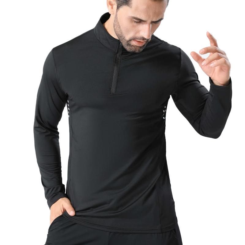 Camiseta de entrenamiento de manga corta de verano, para senderismo y ciclismo, cuello redondo para hombre, corte ajustado, transpirable, fitness, running, deportes, ropa de secado rápido_voghion.com
