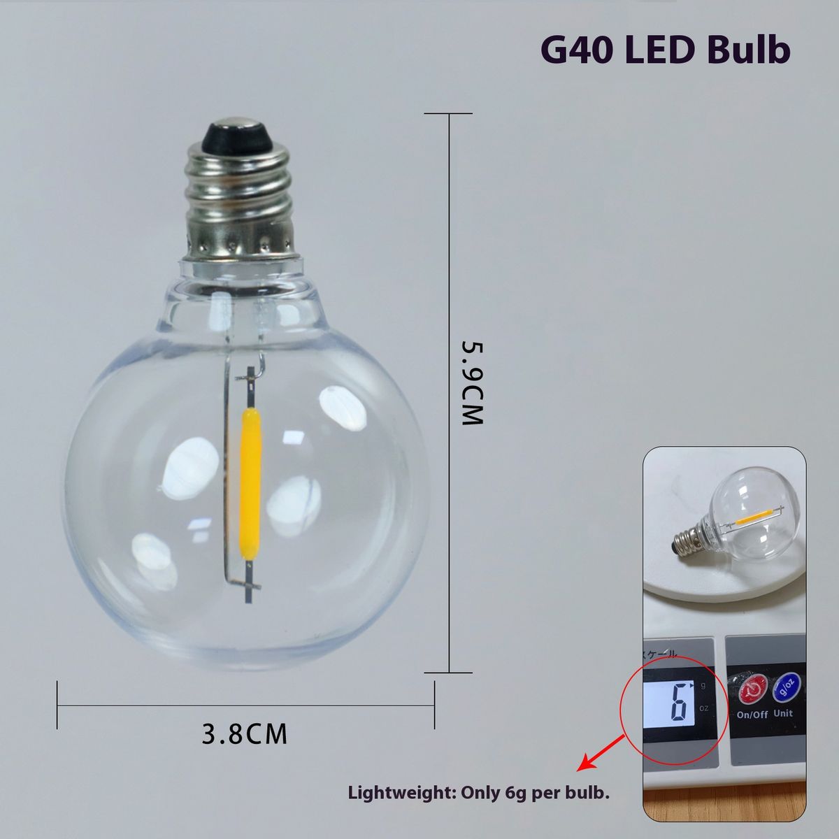 Solar LED Bubble String Lights - Waterproof Outdoor Fairy Lights With 8 Lighting Modes, Vintage Edison Bulb Design For Garden, Patio, Camping_voghion.com