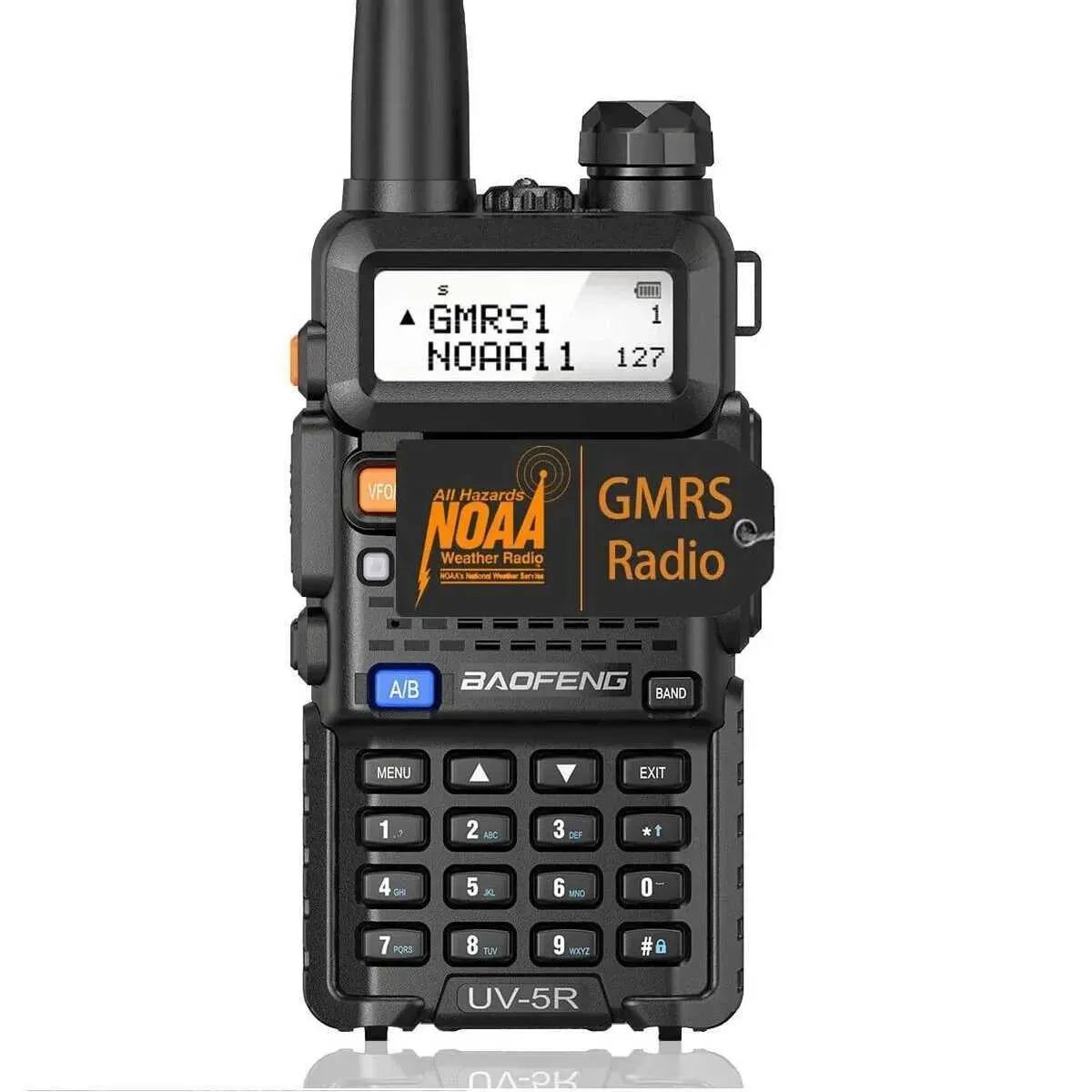 Lepszej jakości interkom Baofeng UV-5R GMRS Walkie Talkie Dwuzakresowy VHF UHF Daleki zasięg Wysoka moc NOAA Akumulator UV5R UV 5R_voghion.com