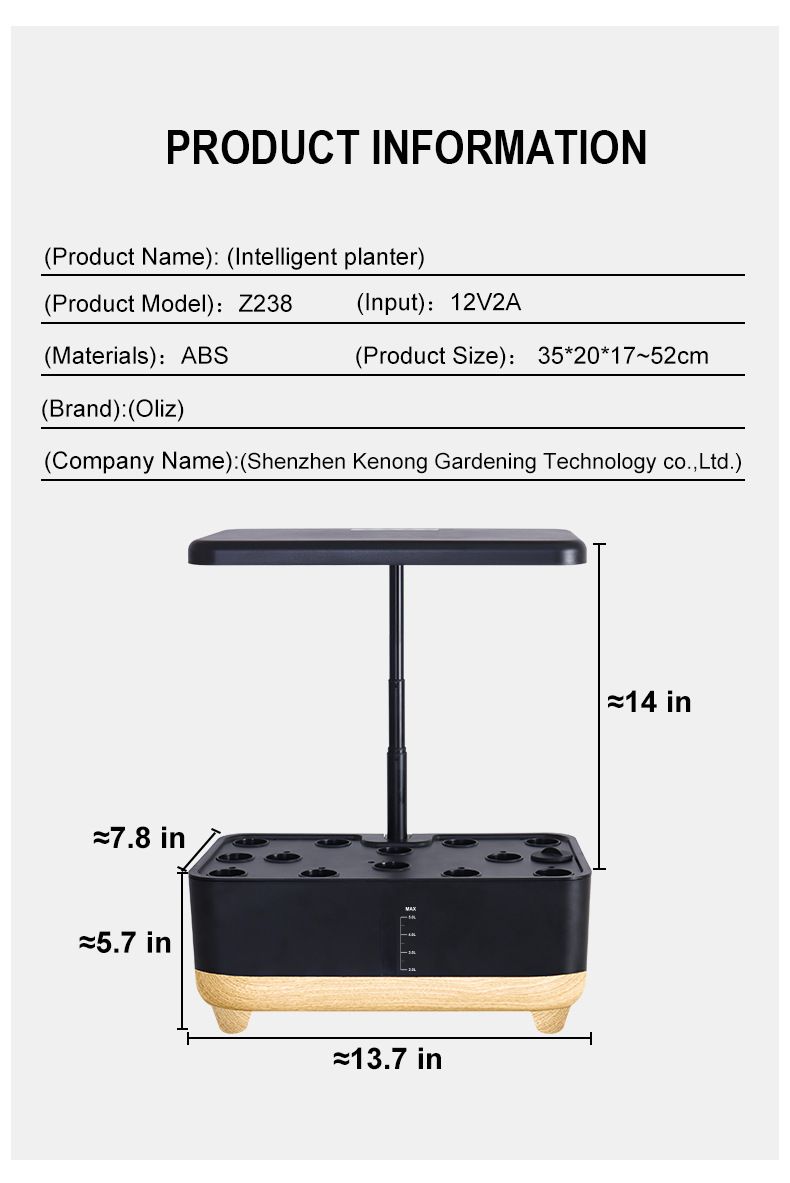 Macchina per piantare verdure intelligente per giardino domestico Macchina per piantare verdure intelligente per giardino domestico_voghion.com
