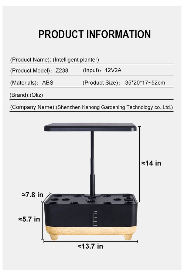 Macchina per piantare verdure intelligente per giardino domestico Macchina per piantare verdure intelligente per giardino domestico_voghion.com