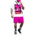 T-shirt e pantaloni a maniche corte alla moda di alta qualità transfrontaliera del 2025, vestibilità ampia, stampa digitale 3D personalizzabile da uomo_voghion.com