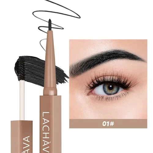 LACHAVA Double Head Eyebrow Pen Styling Eyebrow Shape Dyeing Eyebrow Pen Makeup Dyeing Eyebrow Liquid Eyebrow Cream_voghion.com