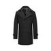 Men's Slim-Fit Trench Coat – British-Inspired Double-Breasted Lightweight Overcoat In Modal & Rabbit Fur (XS-2XL, Black/Khaki/Beige)_voghion.com