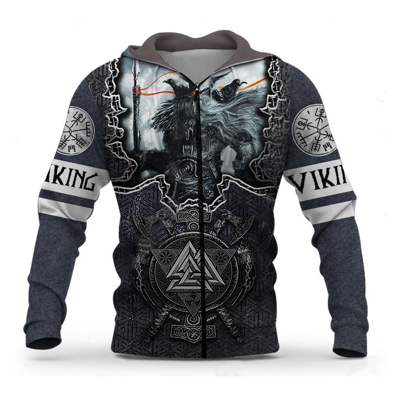 Hierscht 3D-Drock déi neist Männer- a Fraepullover mat Reißverschluss, Casual Komfort, Perséinlechkeet, Top Streetwear_voghion.com