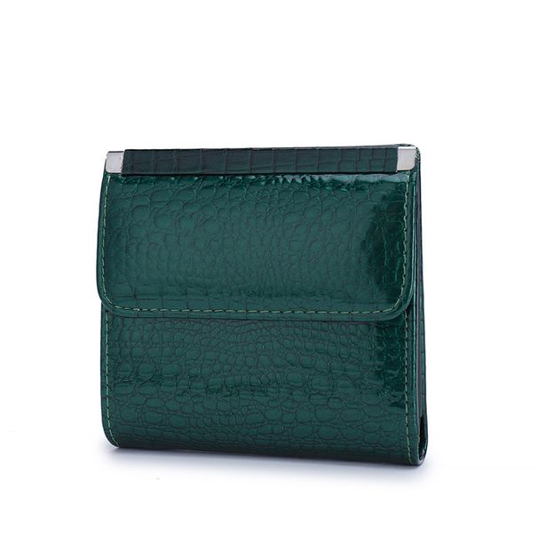 Damentaschen Lackleder Multifunktions-Geldbörse Kurze Leder-Kartenhalter-Geldbörse Multi-Kartensteckplätze Russischer Großhandel_voghion.com