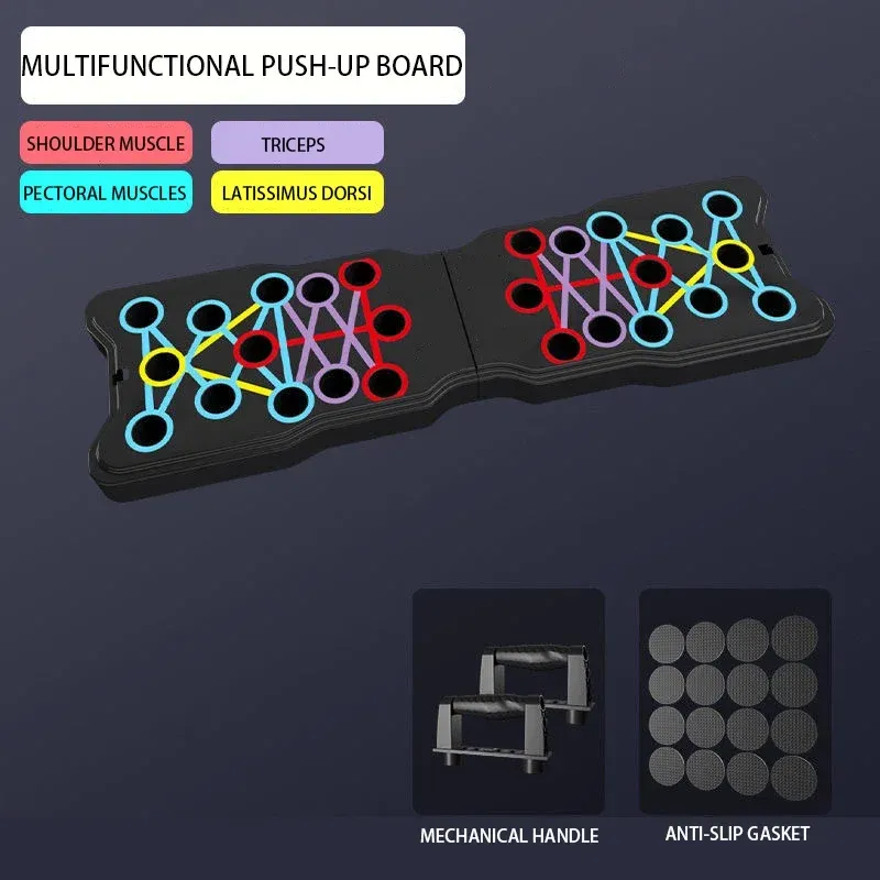 Multi-Function Push Up Board Foldable Push-Up Rack ABS Training Board Push Up Bars Exercise Men Fitness Equipment for Home Gym_voghion.com