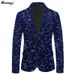 CT Velvet Gold Foil Trim Suit For Singers, Hosts, Choir MCs, Stage Performance Tuxedos_voghion.com