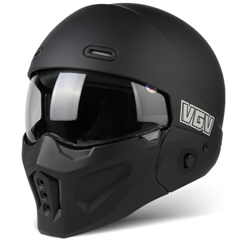 Motorrad-Bluetooth-Helm – Retro-Integralhelm mit austauschbaren Visieren und integriertem Bluetooth (mehrere Farb- und Linsenoptionen)_voghion.com