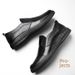 TerraStride Sole Soft Surface Leather Comfortable Slip-On Lazy One-Push Driving Waterproof Hotel Work Men's Shoes_voghion.com