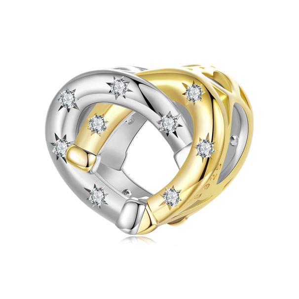 Herz-Hufeisen-Charm Sterling Silber Charm_voghion.com