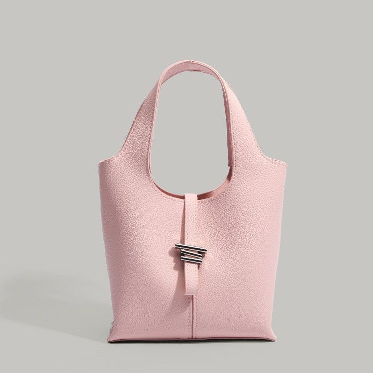 Mini borsa a secchiello alla moda con chiusura magnetica - Borsa a tracolla elegante e versatile per l'uso quotidiano, morbida similpelle, design minimalista urbano_voghion.com