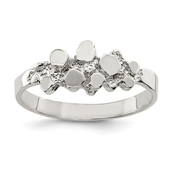 Sterling Silver Nugget Ring_voghion.com
