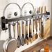 No-Drill Wall-Mounted Kitchen Utensil Organizer – Space Aluminum Hanging Rack For Spoons, Knives Cooking Tools, 6-14_voghion.com