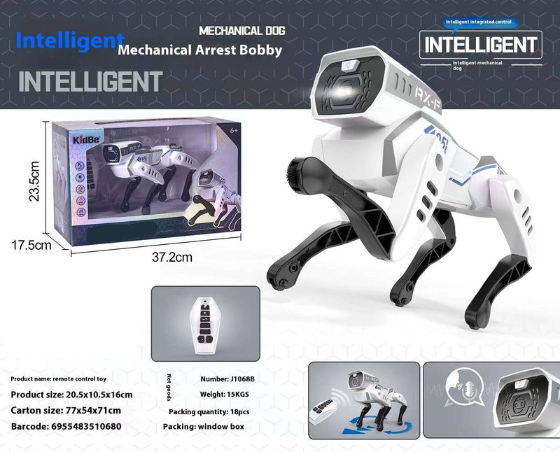 Chien robot intelligent IA - Contrôle vocal et animal programmable avec mouvements réalistes, télécommande par application pour enfants et adultes_voghion.com