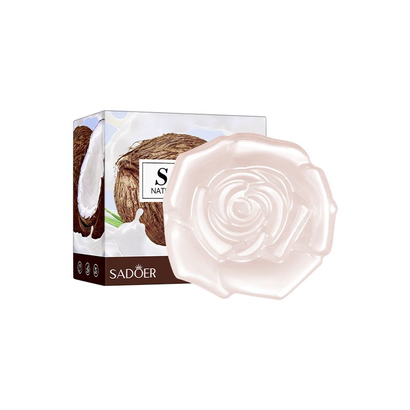 SADOER Coconut Essential Oil Handmade For Cleaning The Body, Universal Soap_voghion.com